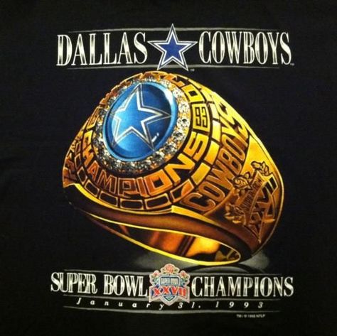 Dallas Cowboys Players, How Bout Them Cowboys, Championship Rings, Nfl Dallas Cowboys, Vintage Tee, Unique Items, Dallas Cowboys, Vintage Tees, Super Bowl