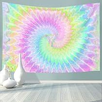 Living Room College, Hanging Objects, Rainbow Tapestry, Tie Dye Tapestry, Dormitory Decoration, Hanging Bedroom, Decoration Background, Decoration House, Tapestry Bedroom