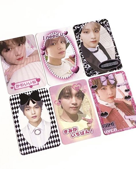 Collectors Aesthetic, Photocard Frame, Pc Holder, Kpop Deco, Character Sheet Template, Polaroid Frame, Frame Card, Cover Art Design, Kpop Merch