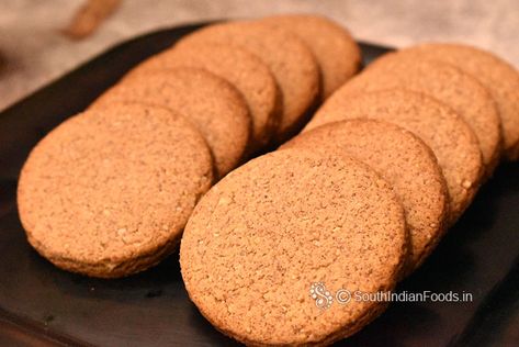 Digestive biscuits-No maida, No sugar,How to make it in OTG & Kadai-Step by step photos & Video Otg Recipes Indian, Otg Recipes, Ragi Flour, Sugar Biscuits, Digestive Biscuits, Recipes Indian, No Sugar, Powdered Milk, Wheat Flour