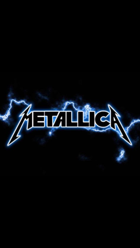 Metallica Logo Design, Metallica Logo, Metallica Shirt, Blue Eyeshadow Looks, Metallica Art, Supreme Wallpaper, Rock Band Posters, Neon Painting, Band Wallpapers