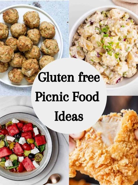 Picnic Food Ideas Gluten And Dairy Free, Gluten Free Beach Lunch, Gluten Free Beach Snacks, Gluten Free Grab And Go Lunches, Gluten Free Dairy Free Picnic Food, Gluten Free Recipes For Picnic, Gluten Free Lunch Ideas On The Go, Cold Lunch Ideas Gluten Free, Gluten Free Entertaining Recipes