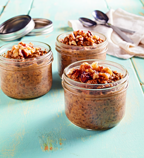 Gingerbread Overnight Oats - Official Site for Celebrity Chef Devin Alexander Oatmeal For Diabetics, Healthy Oatmeal Recipes, Breakfast Smoothie Bowl, Healthy Recipes For Diabetics, Food Hub, Breakfast Drink, Healthy Oatmeal, Overnight Oats Recipe, No Calorie Foods