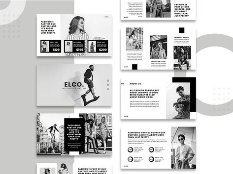 FASHION Presentation Template by KratifLabs on Dribbble Gallery Layout, Powerpoint Slide Templates, Fashion Presentation, Creative Layout, Presentation Deck, Directory Design, Google Slides Presentation, Slides Presentation, Presentation Layout