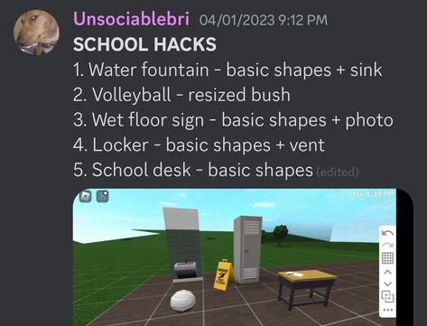 Bloxburg Water Fountain Ideas, Bloxburg Lockers, Black Nezuko, Bloxburg School, Bloxburg Homes, Bloxburg City, Bloxburg Building, Bloxburg Town, Bloxburg Hacks