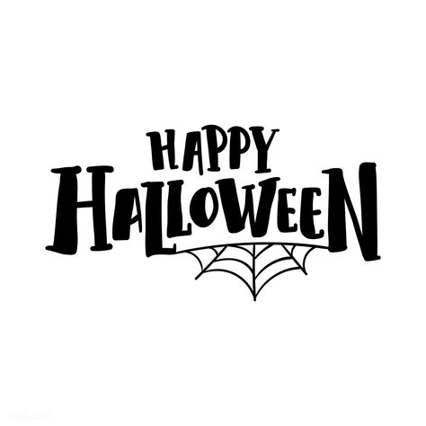 Happy Halloween with spider web typography vector | free image by rawpixel.com / Tvzsu Happy Halloween Font, Halloween Calligraphy, Web Typography, Halloween Typography, Halloween Text, Happy Halloween Signs, Image Halloween, Halloween Letters, Fröhliches Halloween