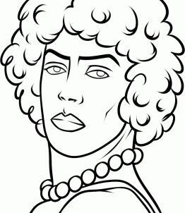 How to Draw Rocky Horror Picture Show, Dr Frank N Furter, Step by ... Dr Frankenfurter, Frank N Furter, Drawing Tutorials For Beginners, The Rocky Horror Picture Show, Horror Decor, Drawing Guide, Horror Picture Show, Rocky Horror Picture Show, Rocky Horror Picture