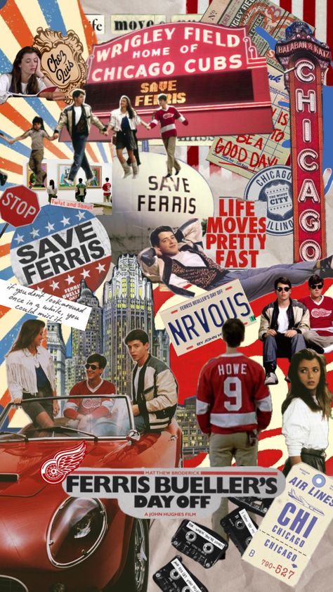 #ferrisbuellersdayoff Chicago Movie, Ferris Bueller’s Day Off, John Hughes Movies, Save Ferris, Life Moves Pretty Fast, Matthew Broderick, Girly Movies, Ferris Bueller, John Hughes