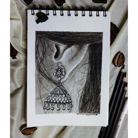 Aesthetic jhumka's pencil sketch Jhumkas Aesthetic Drawing, Simple Pencil Sketches Aesthetic, Sketchs Ideas Pencil Aesthetic, Jhumka Drawing Sketch, Jhumka Drawing, Sketch Images, Fashion Infographic, Pencil Drawing Images, Abstract Pencil Drawings