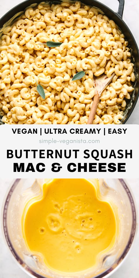 Best Mac And Cheese Recipe Easy, Butternut Squash Mac And Cheese Recipe, Butternut Squash Mac Cheese, Quick And Easy Comfort Food, Myfitnesspal Recipes, Squash Mac And Cheese, Butternut Squash Mac, Best Mac N Cheese Recipe, Vegan Butternut Squash