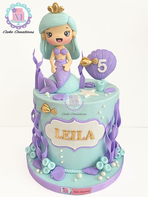 Mermaid Theme Cake Buttercream, Buttercream Mermaid Cake, Mermaid Birthday Cake Ideas, Mermaid Cake Ideas, Mermaid Fondant, Birthday Cake Mermaid, Mermaid Themed Cake, Mermaid Theme Cake, Little Mermaid Birthday Cake