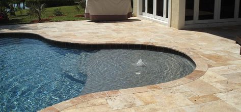 Pebble Sheen Blue Granite, Blue Granite Pebble Sheen, Travertine Pool Decking, Pool Interior, Pebble Tec Pool, Pool Resurfacing, Pool Plaster, Travertine Pool, Pool Finishes