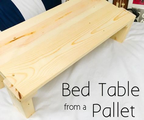 Lap Desk Diy, Bed Tray Diy, Breakfast In Bed Table, Bed Tray Table, Lap Table, Wood Table Diy, Bed Wood, Bed Tray, Table Diy