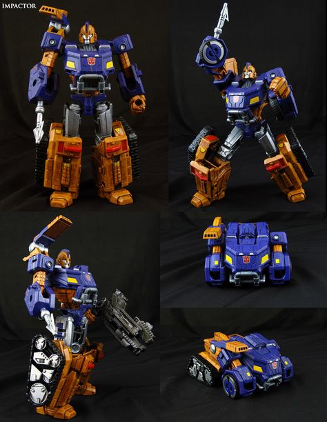 Custom Transformers Impactor Figure by Jin-Saotome on DeviantArt Shoulder Cannon, Fall Of Cybertron, Transformers Custom, Custom Transformers, Lego Transformers, Transformers 2, Transformers Universe, Transformers Cybertron, Metallic Orange