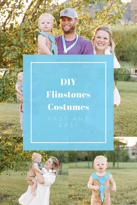 Need a fun costume for your family?? This DIY Flinstone costume was so fun and very easy! Only took about 30 minutes to make once we had our supplies. Flinstones Halloween Costumes, Flinstones Halloween, Dino Costume, Cute White Dress, Large Sequins, Free Hand Drawing, Halloween Store, Fabric Markers, Purple Shirt