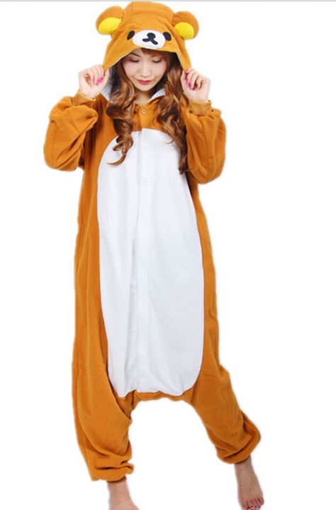 Onesie For Teens, Rilakkuma Bear, Onesie Costumes, Cute Onesies, Unisex Pajamas, Halloween Onesie, Bear Costume, Costumes For Teens, Onesie Pajamas