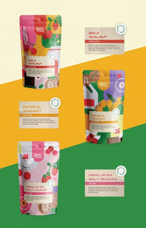 Healthy Food Packaging, Graphic Designer Studio, Gluten Free Cereal, Snack Packaging, Fruit Health, Fruit Chip, Milk Packaging, Cereal Bar, Drinks Packaging Design