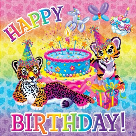 Lisa Frank free printable Birthday poster/card Sage Birthday, Lisa Frank Birthday Party, Hunter Birthday, Happy Birthdays, Lisa Frank Stickers, Bambi Disney, Soft Aesthetic, Lisa Frank, Very Happy Birthday