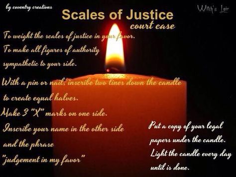 Herbs For Justice Spells, Justice Spells Witchcraft, Spell For Justice, Justice Magick, Justice Spells Witches, Justice Spells, Justice Spell, Truth Spell, Candle Magic Spells