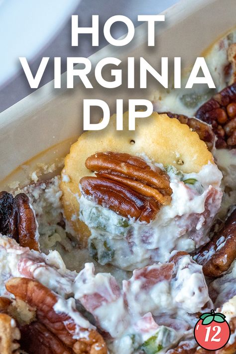 Hot Virginia Dip is the kind of dish that sounds weird on paper, makes perfect sense once you take a bite of it! Hot Virginia Dip, Hot Virginia Dip Recipe, Hot Dips For Parties Appetizers, Dips Recipes, Delicious Dips, 12 Tomatoes Recipes, Delicious Dips Recipes, Easter Appetizers, Chipped Beef