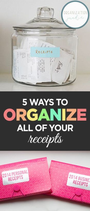 5 Ways to Organize All of Your Receipts Organize Receipts, Organization Paperwork, Paperwork Organization, Organize Paperwork, Diy Organizing Ideas, Organization Life Hacks, Home Bar Counter, Paper Clutter Organization, Receipt Organization