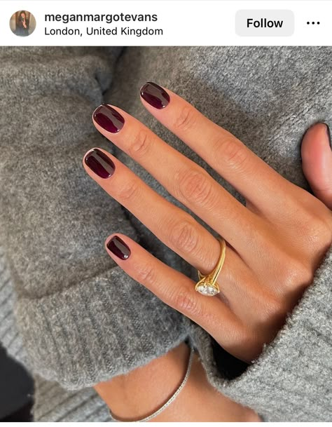 Dark Nail, Dark Red Nails, Maroon Nails, December Nails, Gothic Glam, Casual Nails, Burgundy Nails, With Nails, Dark Nails