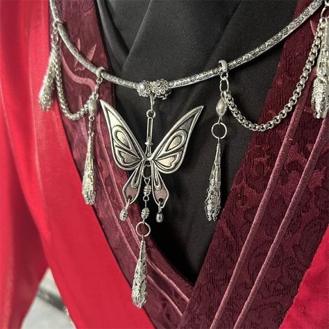 Anime Tian Guan Ci Fu Heaven Official's Blessing Hua Cheng Cosplay Necklace Choker Chain Butterfly Pendant Jewelry Accessory - AliExpress Anime Heaven, Cosplay Props, Heaven's Official Blessing, Jewelry Choker, Butterfly Necklace, Butterfly Pendant, Cosplay Costumes, Pendant Jewelry, Choker Necklace