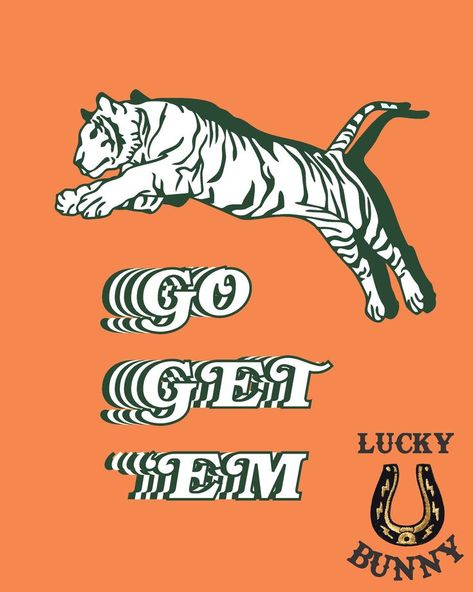 Playing Card Poster, Go Get Em Tiger, Go Get Em, Penguin Illustration, Wall Decor Aesthetic, Tiger Poster, Card Poster, Aesthetic Poster, Retro Wall Decor