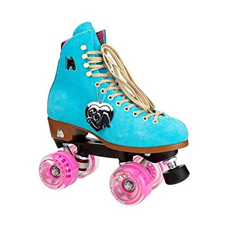 Moxi Skates, Moxi Roller Skates, Barbie Limited Edition, Outdoor Roller Skates, Outdoor Skating, Quad Roller Skates, Soft Leather Boots, High Top Boots, Malibu Barbie