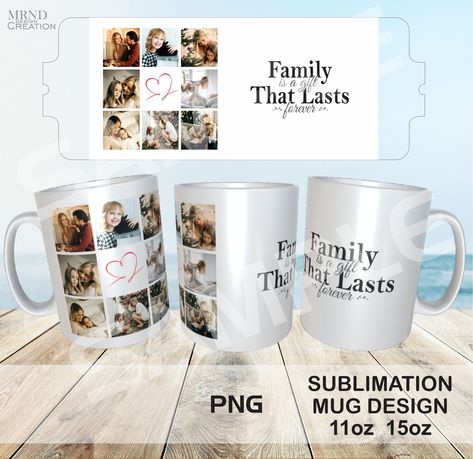 Matching Family Mugs, Photo Mug Design, Mug Template Sublimation, Coffee Mug Sublimation Template, Sublimation Mugs With Photos, Lost Images, Photo Collage Template, Collage Template, Looking Forward To Seeing You