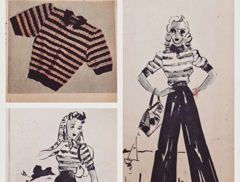 Free Pattern for a 1940s Lacy Jumper in Leaf Pattern | Renée And The Cat's Meow Vintage Knitwear, Fair Isles, Jumper Knitting Pattern, Beginner Knitting Patterns, Jumper Patterns, Vintage Knitting Patterns, Cats Meow, Vintage Knitting, Vintage Crochet