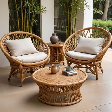 5 Decorative Seating Ideas for a Vibrant African Home Interior - OKANLY Bar Outdoor Design, African Home, Seating Design, Carved Chairs, Bar Outdoor, Seating Ideas, Cane Furniture, Woven Chair, African Home Decor