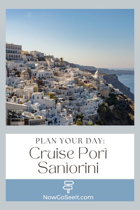 Mykonos Cruise Port, One Day In Santorini, Santorini Cruise Port, Mykonos Itinerary, Greek Getaway, Santorini Itinerary, Italy Cruise, Thira Santorini, Greek Cruise