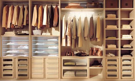 closet organization ideas | Home organizing ideas, modern closet organizers, wooden closet ... Mens Closet Organization, Farmhouse Wardrobe, Clothing Room, Ideas Armario, Wood Closet Organizers, Wood Closet Systems, Armoire Dressing, Closet Planning, Wooden Closet