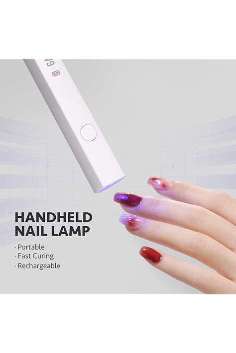 GAOY Handheld UV Light for Gel Nails, Mini Nail Light, Portable LED Nail Lamp, USB Nail Dryer for Fast Curing Nail Uv Light, Nail Uv Lamp, Uv Light Nails, Nail Tech Salon, Nails Boho, Bday Gift Ideas, Pooh Pictures, Winnie The Pooh Pictures, Uv Nail Lamp