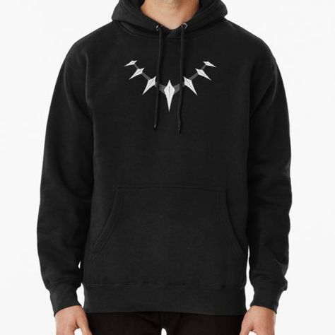 Black Panther Necklace, Panther Necklace, Long T Shirt, Hoodie Pullover, Black Panther, Hoodie Design, Lightweight Hoodie, Chiffon Tops, Black Hoodie