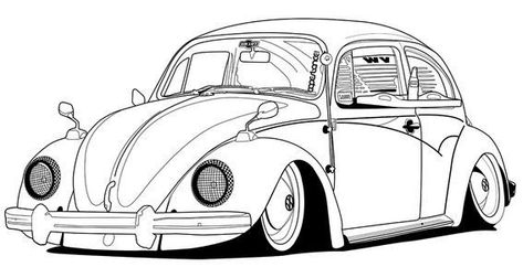 #Volkswagen_Beetle_Car #Ancient_Car Car Coloring Sheets, Beetle Drawing, Classic Volkswagen Beetle, Cars Coloring, Vw Art, Volkswagen New Beetle, Cholo Art, Classic Volkswagen, Beetle Car