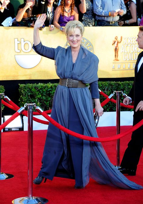 Vivienne Westwood Couture, Fred Leighton, Red Carpet Style, Silver Gown, Couture Gown, Popsugar Fashion, Meryl Streep, Couture Gowns, Iconic Movies