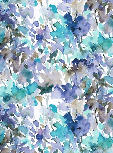 Local Color Blue Mint by Jacqueline Maldonado Art Gallery Outfit, Jacqueline Maldonado, Minted Art, Local Color, Print Design Pattern, Wallpaper Patterns, Buy Local, Watercolor Pattern, Watercolor Floral