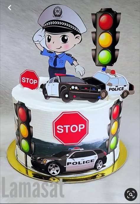 Policeman Cake, Police Car Cakes, Car Cakes For Boys, Police Cake, Police Cakes, Cake Pic, Horse Cake Toppers, Baby Reveal Cakes, Car Cake Toppers