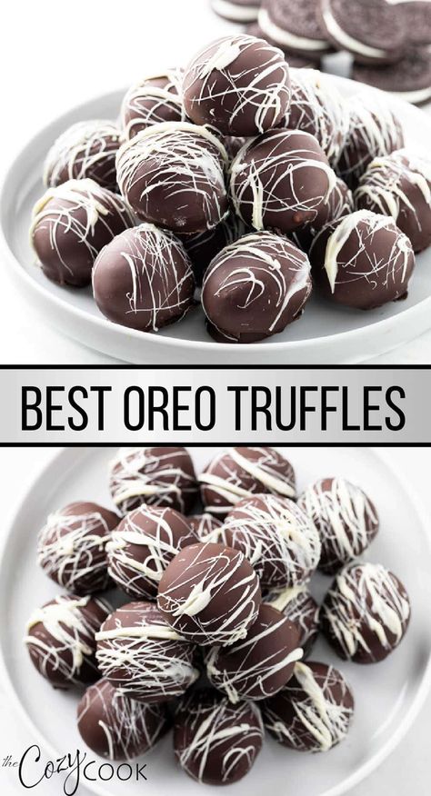 Oreo Truffles Recipe, Easy Truffles, Christmas Truffles, Dessert Truffles, Chocolate Oreo, Oreo Truffles, Christmas Candy Recipes, Truffle Recipe, Christmas Snacks