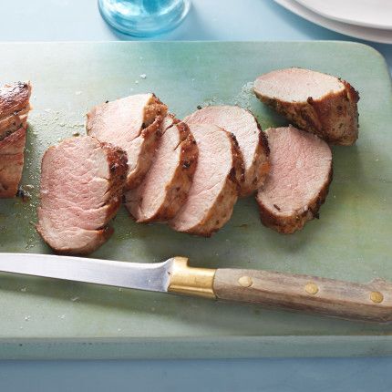 Herb-Marinated Pork Tenderloins by Ina Garten Healthy Main Course, Marinated Pork Tenderloin, Mustard Pork Tenderloin, Pork Tenderloins, Marinated Pork Tenderloins, Marinated Pork, Large Oven, Barefoot Contessa, Pork Tenderloin Recipes