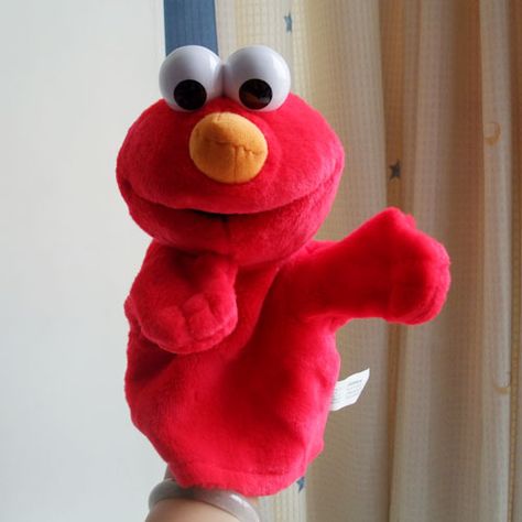 Elmo Puppet, Sesame Street, Toy Story, Puppets, Plush Toy, Sonic, Dinosaur Stuffed Animal, Toys