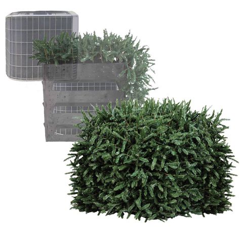 Faux Shrub Utility Cover - The Green Head Utility Covers, Evergreen Bush, Evergreen Hedge, Air Conditioner Repair, Pool Filter, Generator House, Water Fall, Garden Shrubs, Pool Filters