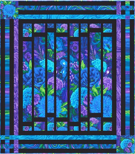 Midnight Garden Gate FREE Quilt Pattern - Personalize your own at http://www.equilter.com/pattern/645/midnight-garden-gate?fn=pa_20160225194621 Stained Glass Quilts, Quilting Patterns Free, Handmade Suncatchers, Scrappy Quilting, Mosaic Mirrors, Panel Quilt Patterns, Block Quilts, Fabric Panel Quilts, Fun Quilt