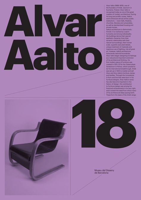 Barcelona Design Museum Posters by Atlas - AnotherDesignBlog. Layout Advertising, Graphic Design Layout, Visuell Identitet, Barcelona Design, Advertising Creative, Poster Graphics, Advertising Posters, Museum Poster, Plakat Design