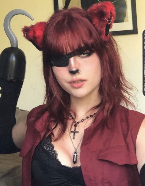 Foxy Halloween Costume, Foxy Fnaf Costume, Foxy Makeup Fnaf, Five Nights At Freddy's Makeup, Foxy Cosplay Fnaf, Fnaf Foxy Cosplay, Fnaf Foxy Costume, Five Nights At Freddy's Costume, Megacon Cosplay