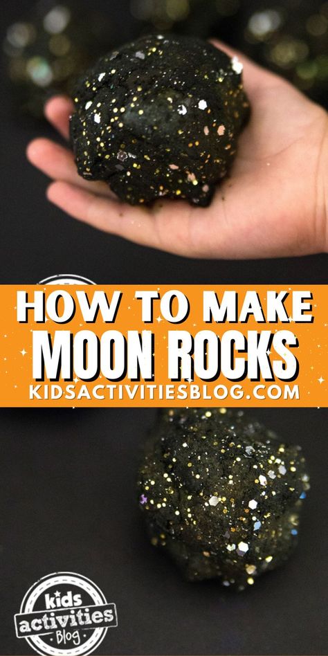 Learn How to Make Moon Rocks. These DIY moon rocks are super easy to make and a great for not only crafts, but science experiments as well. They actually resemble real moon rocks! Making moon rocks is a great craft for toddlers, preschoolers, kindergarteners and elementary aged students. Whether you’re making these moon rocks at home or in the classroom, they are so much fun to make! Space Crafts Preschool, Astronaut Craft, Space Lesson Plans, Outer Space Crafts, Moon Science, Moon Activities, Space Activities For Kids, Space Lessons, Space Preschool