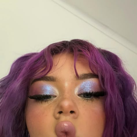 fat ass grape head Makeup Set For Beginners, Drag Make-up, Purple Eye Makeup, Alternative Makeup, Beauty Make-up, Makijaż Smokey Eye, Cute Makeup Looks, Makeup Eye Looks, Makeup Goals