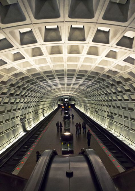 DC Metro! Good Morning Usa, Dc Engagement Photos, Moscow Metro, Washington Dc Metro, Photography City, Tunnel Vision, Dc Travel, Corporate Identity Design, Dc Metro